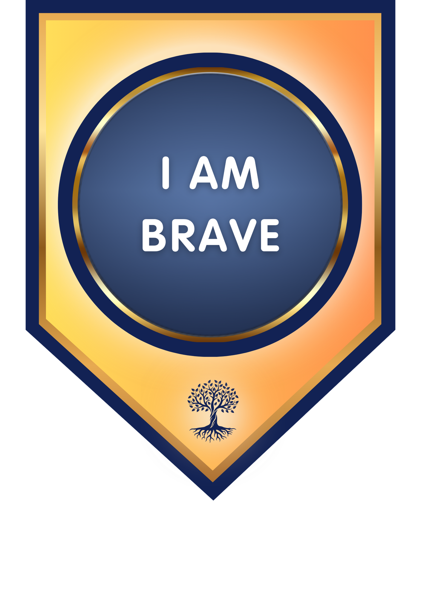 Bold Hearts Empowerment Flag Set - Positive Affirmation Decor for Kids