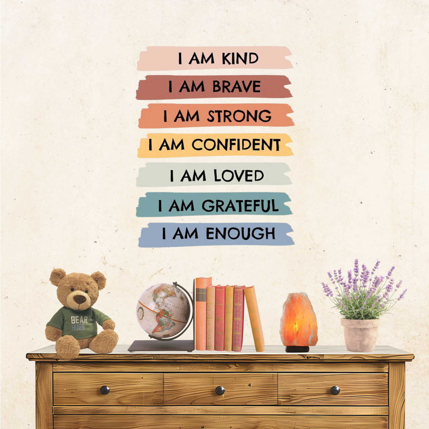 I Am Affirmation Wall Decals - Removable Decal Stickers